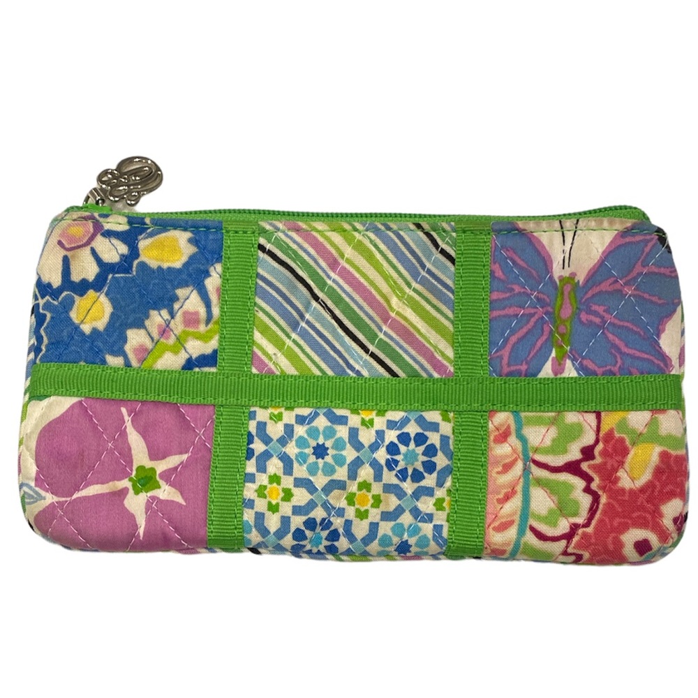 Vera Bradley Sateen Patchwork coin purse / makeup case